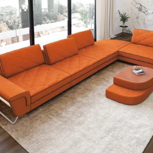 Wildlederoptik Ecksofa Dion L-Form M