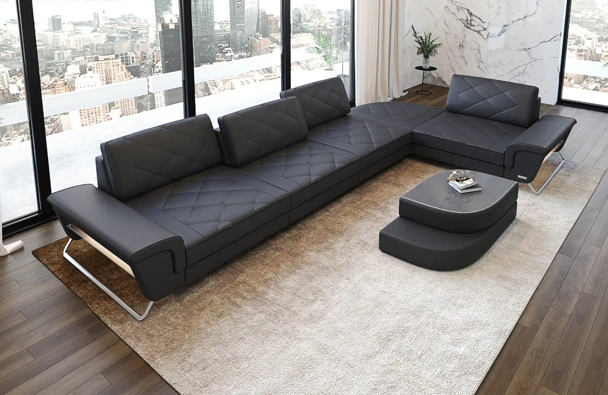 Kunstleder Ecksofa Dion L-Form M