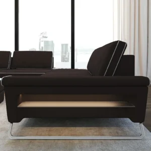 Mikrofaser Wohnlandschaft Dion U-Form XL