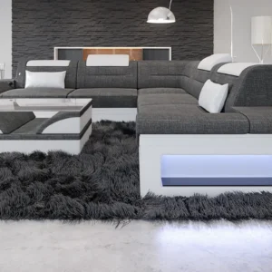 Webstoff Ecksofa Eterno L-Form (Symmetrisch) M Mini