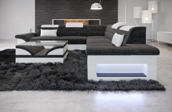 Webstoff Ecksofa Eterno L-Form (Symmetrisch) M Mini – Bild 8