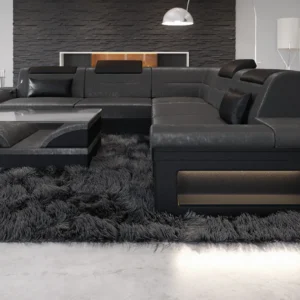 Samtstoff Ecksofa Eterno L-Form (Symmetrisch) M Mini
