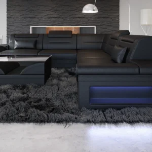 Büffelleder Ecksofa Eterno L-Form (Symmetrisch) M Mini