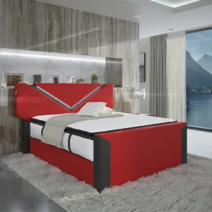 Boxspringbett Liora Büffelleder