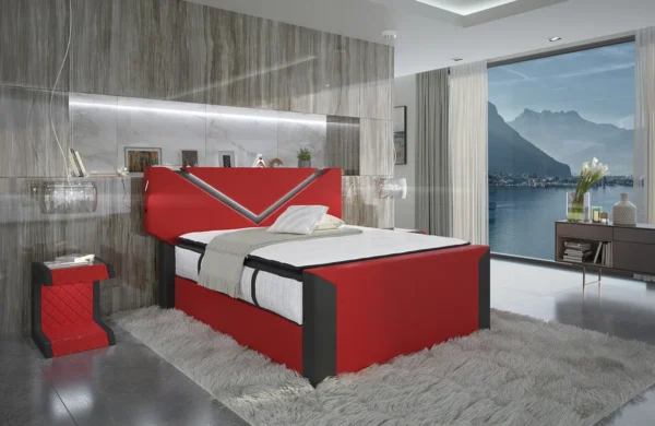 Boxspringbett Liora Büffelleder – Bild 8