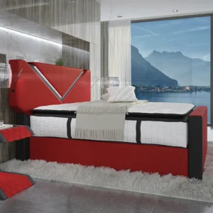 Boxspringbett Liora Büffelleder