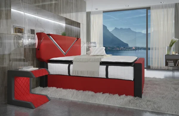 Boxspringbett Liora Büffelleder – Bild 9