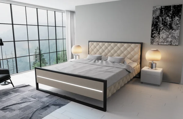 Designerbett Lucrezia Kunstleder