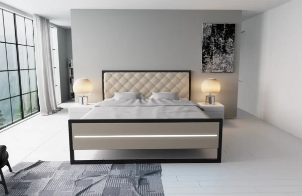 Designerbett Lucrezia Kunstleder – Bild 2