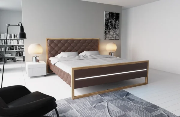 Designerbett Lucrezia Kunstleder – Bild 12
