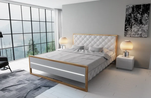 Designerbett Lucrezia Kunstleder – Bild 16