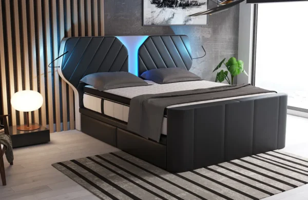 Boxspringbett Nirvana Echtleder – Bild 11