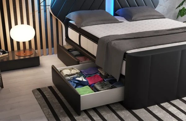 Boxspringbett Nirvana Echtleder – Bild 12