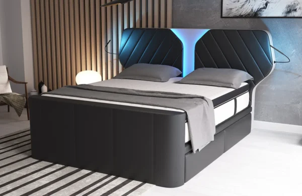 Boxspringbett Nirvana Echtleder – Bild 14