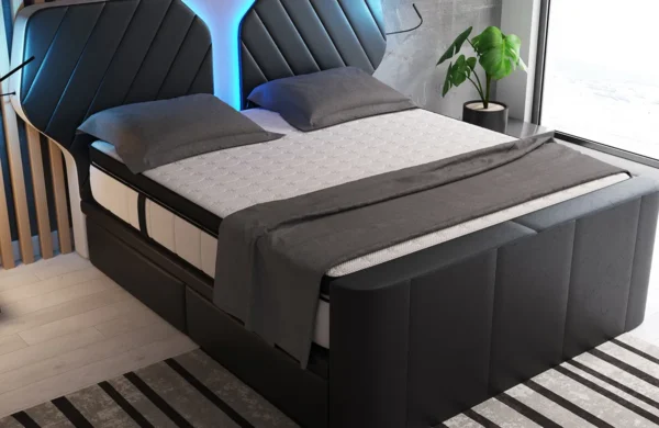 Boxspringbett Nirvana Echtleder – Bild 15