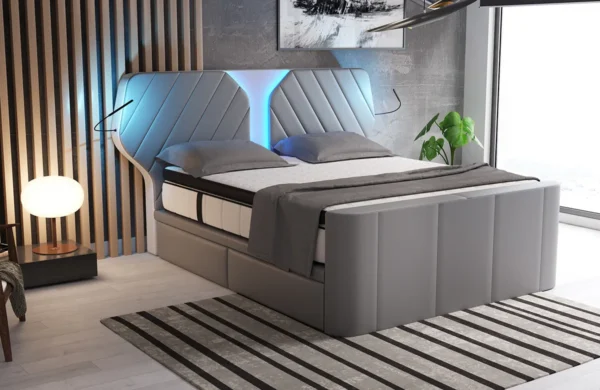Boxspringbett Nirvana Echtleder – Bild 16