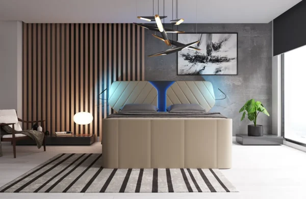 Boxspringbett Nirvana Echtleder – Bild 3