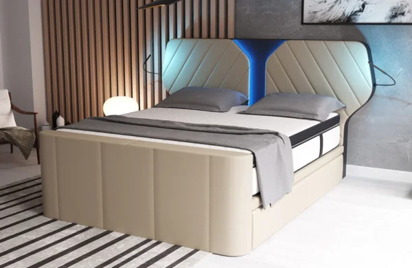 Boxspringbett Nirvana Echtleder – Bild 4