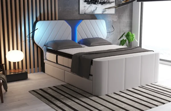 Boxspringbett Nirvana Echtleder – Bild 21