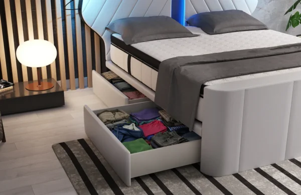 Boxspringbett Nirvana Echtleder – Bild 22