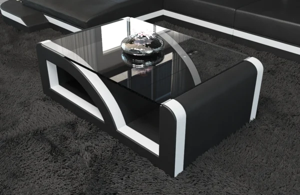 Echtleder Couchtisch Prestivo – Bild 2