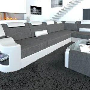 Webstoff Ecksofa Prestivo L-Form M