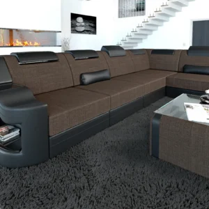 Webstoff Ecksofa Prestivo L-Form M