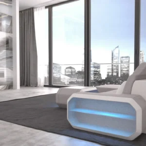 Webstoff Ecksofa Regalia mit Ottomane L-Form S Mini