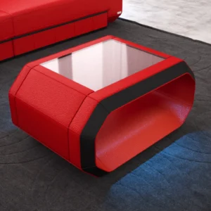Echtleder Couchtisch Regalia