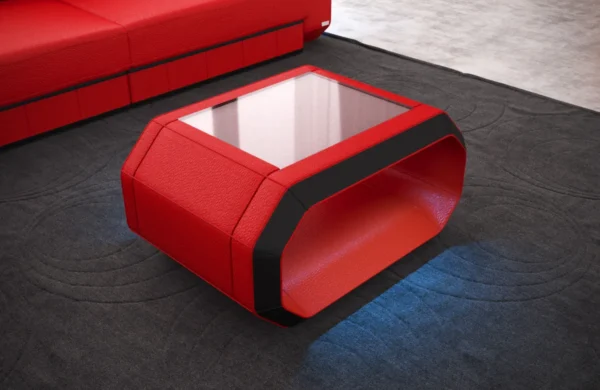Echtleder Couchtisch Regalia – Bild 7