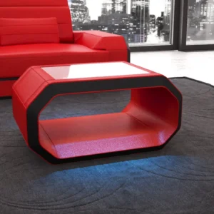 Echtleder Couchtisch Regalia