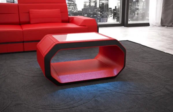 Echtleder Couchtisch Regalia – Bild 8