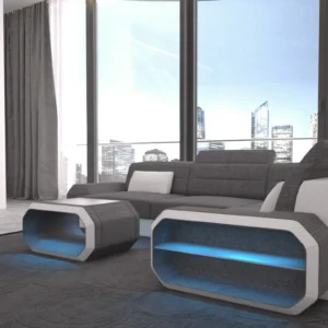 Webstoff Ecksofa Regalia L-Form S Mini
