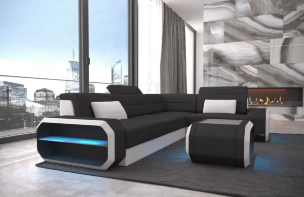 Mikrofaser Ecksofa Regalia L-Form S Mini – Bild 3