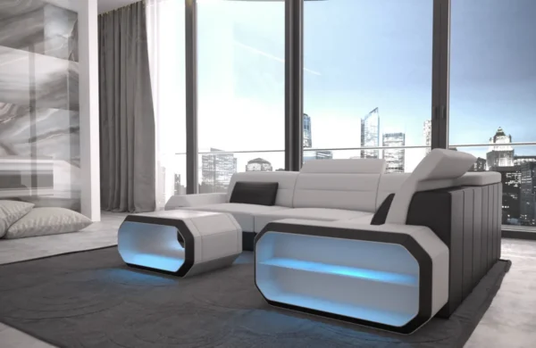 Mikrofaser Ecksofa Regalia L-Form S Mini – Bild 5