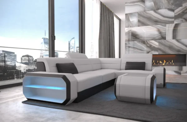 Mikrofaser Ecksofa Regalia L-Form S Mini – Bild 6