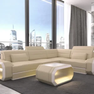 Echtleder Ecksofa Regalia L-Form S Mini