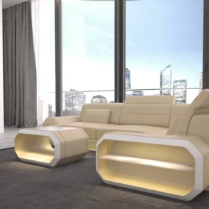 Echtleder Ecksofa Regalia L-Form S Mini