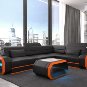 Echtleder Ecksofa Regalia L-Form S Mini