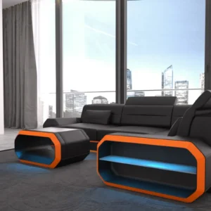 Echtleder Ecksofa Regalia L-Form S Mini