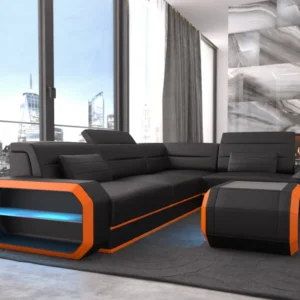 Echtleder Ecksofa Regalia L-Form S Mini