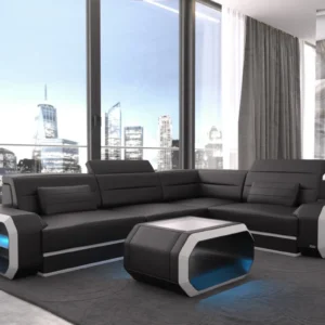 Echtleder Ecksofa Regalia L-Form S Mini