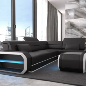 Echtleder Ecksofa Regalia L-Form S Mini