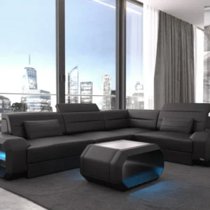 Echtleder Ecksofa Regalia L-Form S Mini