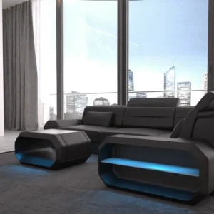 Echtleder Ecksofa Regalia L-Form S Mini