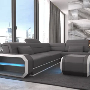 Echtleder Ecksofa Regalia L-Form S Mini
