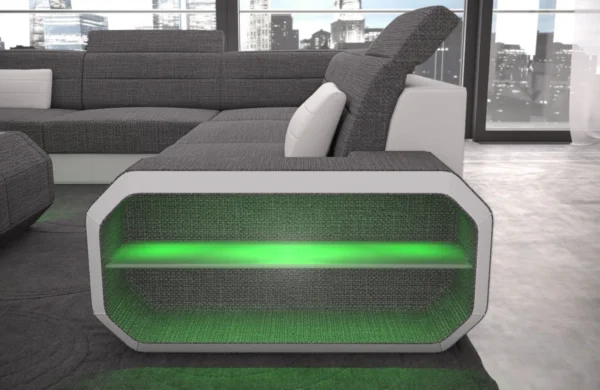 Webstoff Wohnlandschaft Regalia U-Form XL – Bild 8