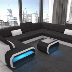Webstoff Wohnlandschaft Regalia U-Form XL