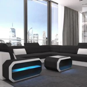 Webstoff Wohnlandschaft Regalia U-Form XL