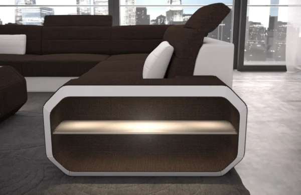 Webstoff Wohnlandschaft Regalia U-Form XL – Bild 5
